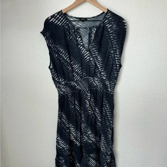Rails - Ashlyn Shibori Print Split Neck Boho Dress - Size XL - Picture 2 of 6